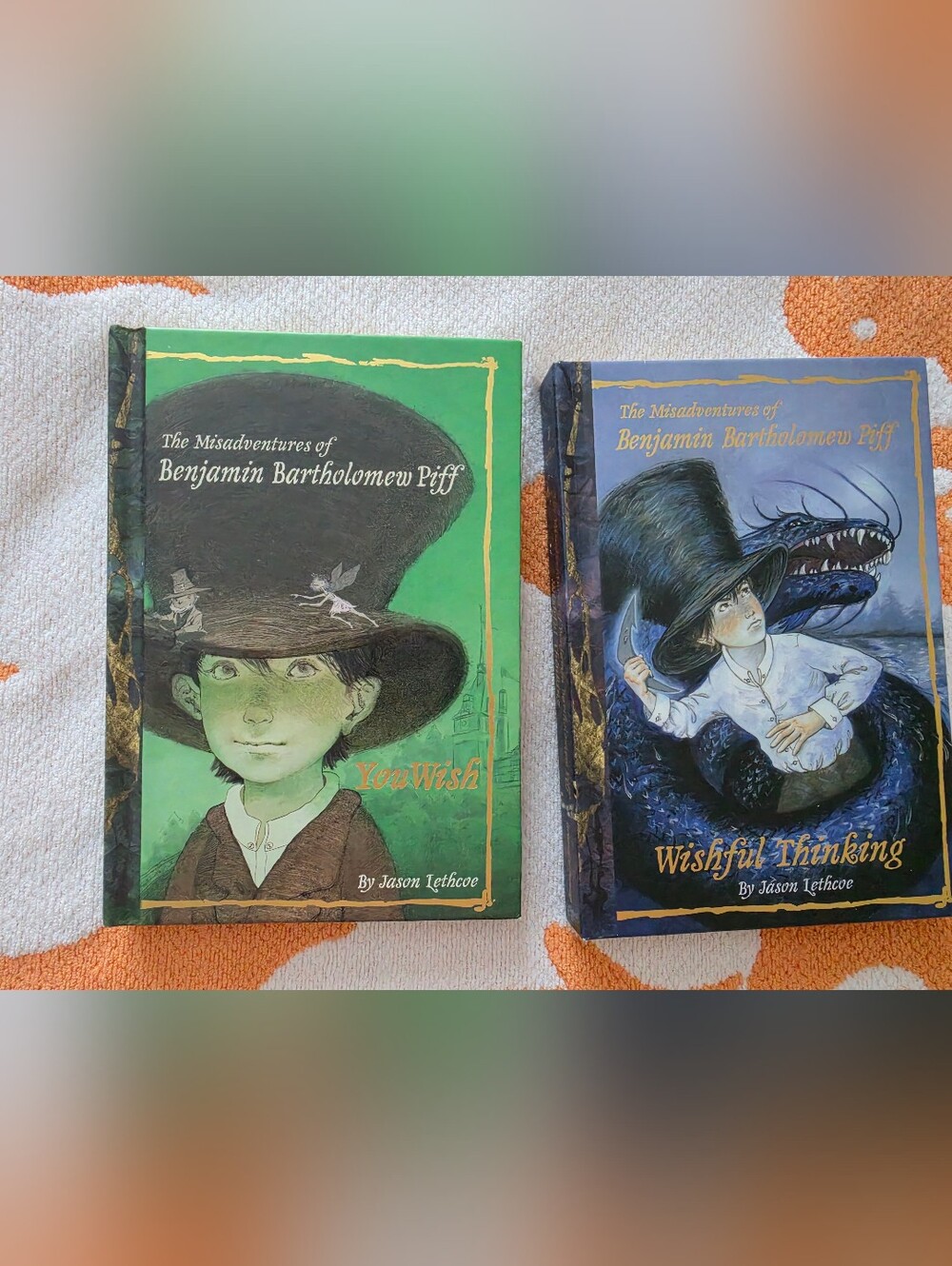 The Misadventures of Benjamin Bartholomew Piff Hardcover Book Lot (Books 1 & 2)